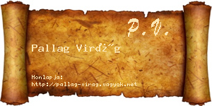 Pallag Virág névjegykártya